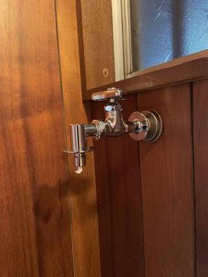 洗濯機水栓も新品！
ストッパー付きで、万が一の時も安心♪