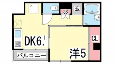 開放感のあるワンルームにもなる