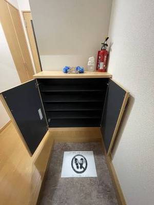 玄関シューズボックス付きで沢山収納出来ます