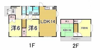 ゆったり間取り。
