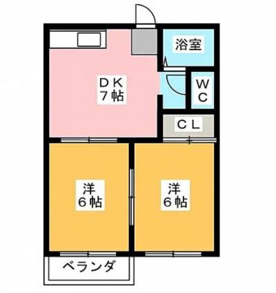 広々とした2部屋仕様で、広い1部屋としての利用も◎