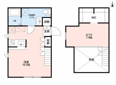 ◆10.5帖の広々居室は、天井高3.6mで開放感抜群！