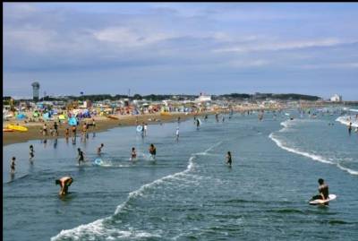 大洗サンビーチ海水浴場(車で20分）