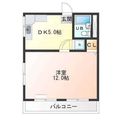 12帖の広い洋室が魅力！