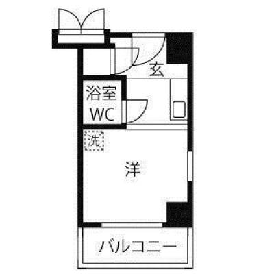 兵庫県神戸市中央区 カサベラエステ三宮613の間取り図