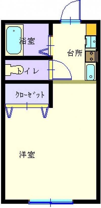 22㎡と１Kにしては広いです