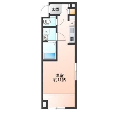 東京都杉並区 フォンス・ルーキス　イズミ２０４の間取り図