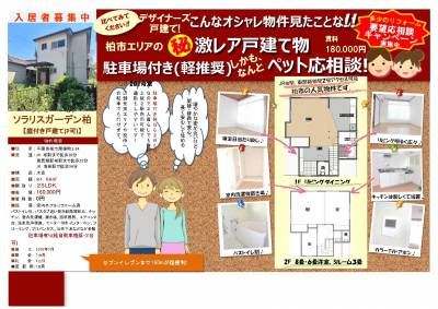 大家特製のマイソク、魅力がたっぷり記載されています。