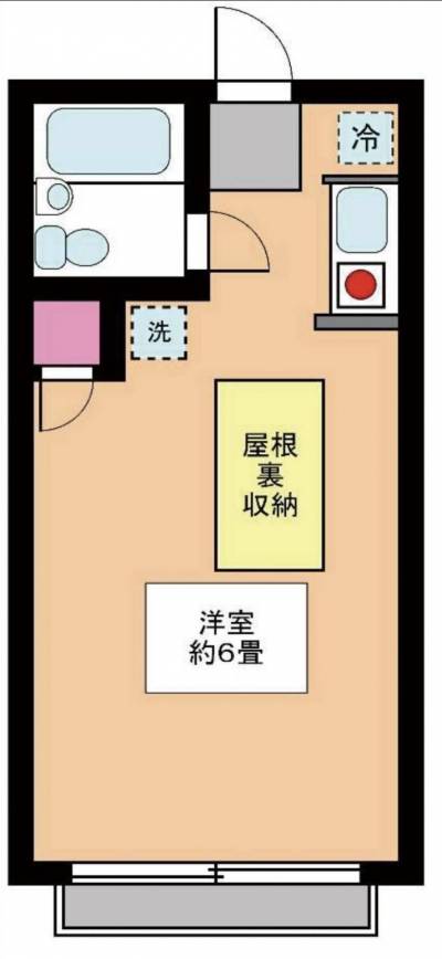 神奈川県横須賀市 リーベ田浦202号室の間取り図