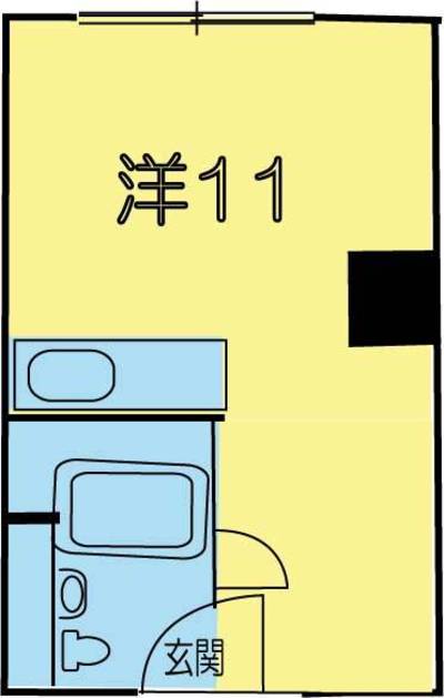 兵庫県神戸市中央区 メゾンド山手３０２の間取り図