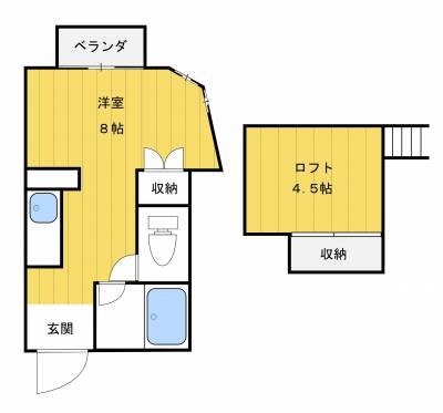 リビングのプライベート性が高い間取りとなっています♪