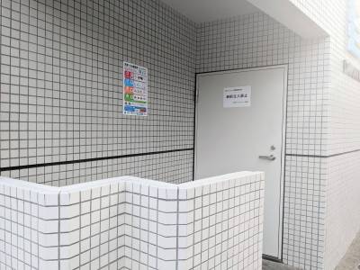 専用ゴミ置き場、行き届いた管理