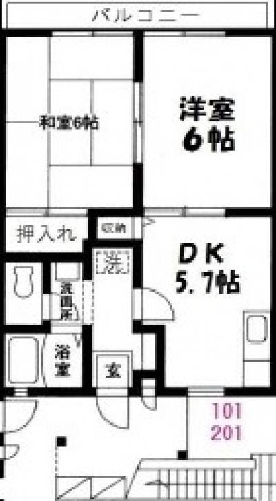 広々40平米２DK