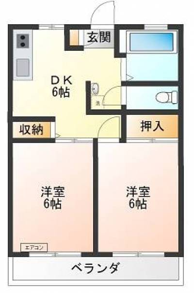人気のサイドに分かれたお部屋間取り！