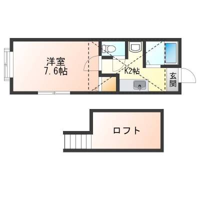 北海道小樽市 stage小樽102の間取り図