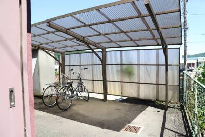 自転車原付置き場大型バイクは要相談
