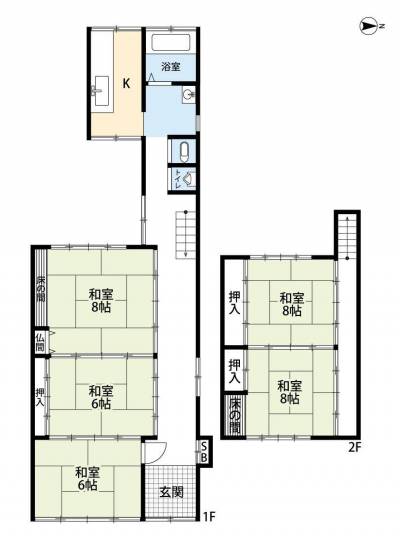 ５Kのひろびろ間取りです