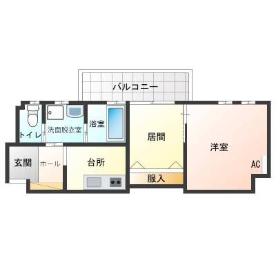 東京都練馬区 グリーンビュー江古田305の間取り図