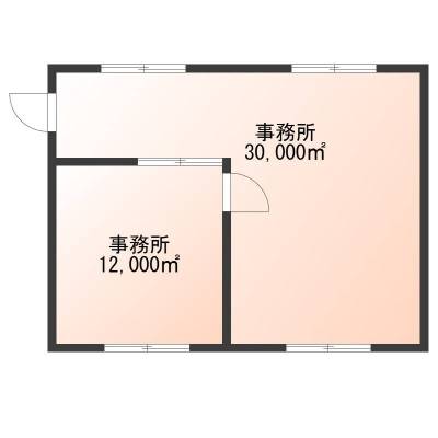福岡県京都郡苅田町 京都郡苅田町与原｜倉庫・車庫・事務所・戸建て利用可の間取り図
