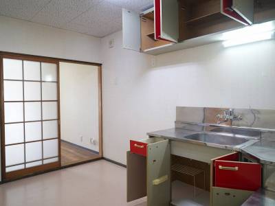 キッチンは、大容量の収納があります。