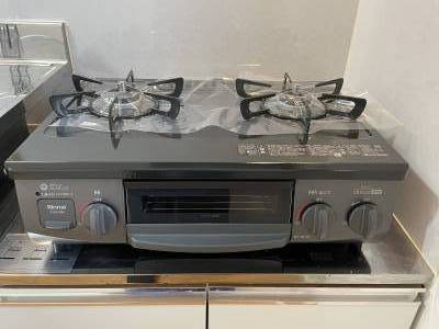 新品2口ガスコンロ付き