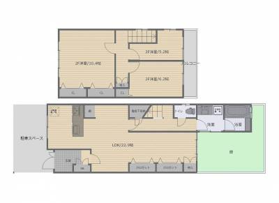 京都府京都市西京区 Porta  CantoPorta　ＣＡＮＴＯの間取り図