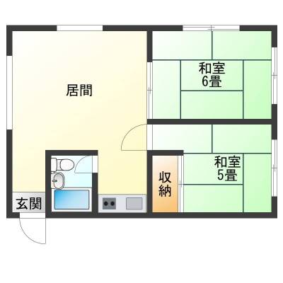 北海道札幌市東区 センチュリー元町302の間取り図