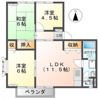 ３LDKの間取りなので、ご夫婦とお子様でも生活可能です。