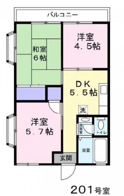 ３DKでゆったり過ごせます