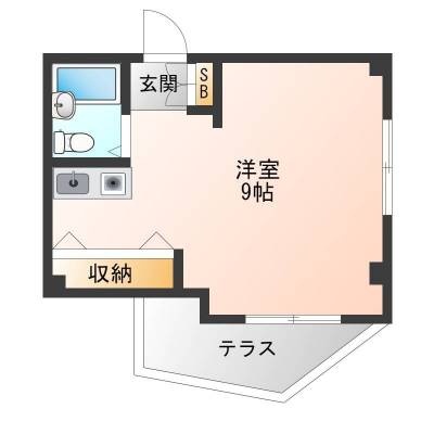 神奈川県横浜市港北区 メゾン東横101の間取り図