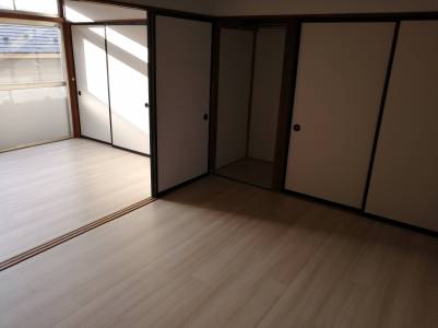 中洋室　6畳　押入れ&amp;床の間あり