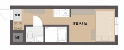 三重県四日市市 アコルデ蔵町（非喫煙者専用）301号室の間取り図
