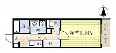 東向きのお部屋です