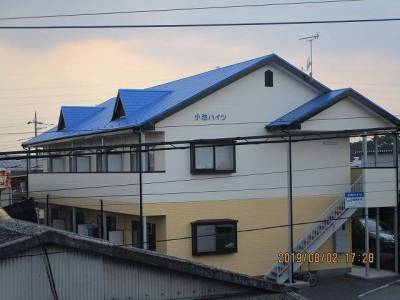 2019年６月に屋根と外壁を補修し明るい２色で再塗装済