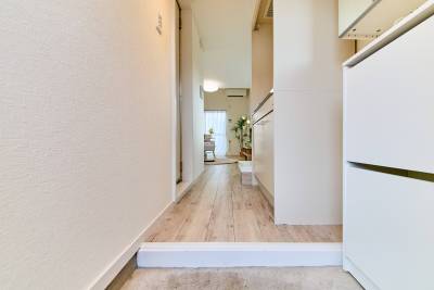 玄関からのアプローチの風景♪