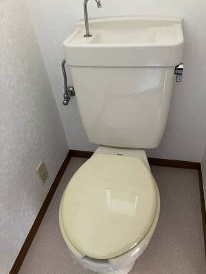トイレです。シャワートイレはお好きなものをつけてください。