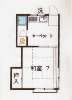東京都国分寺市 けやきハウス201号室の間取り図