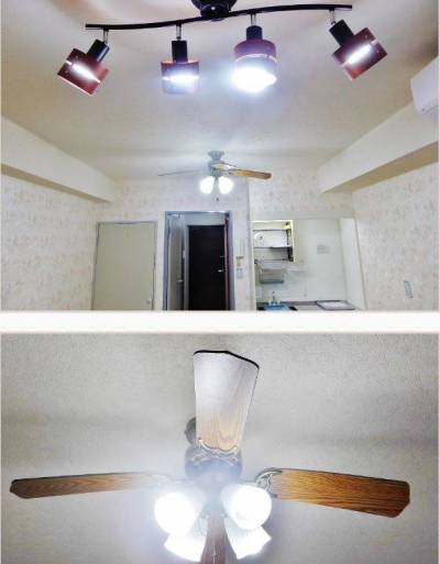 賃貸ではありえない、おしゃれな低消費電力「LED照明」付
