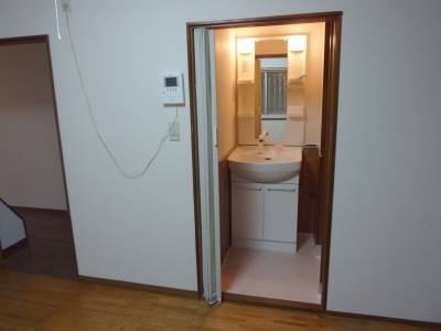 洗面台はシャワータイプです