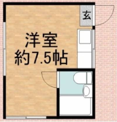201室の間取り、NOT同型も同広さです、参考ください。