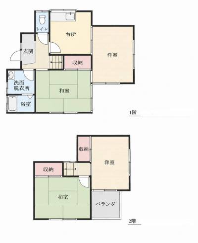 茨城県稲敷郡阿見町 阿見町4DK戸建の間取り図