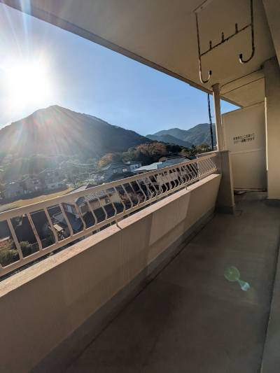 眺めの良いバルコニーです。