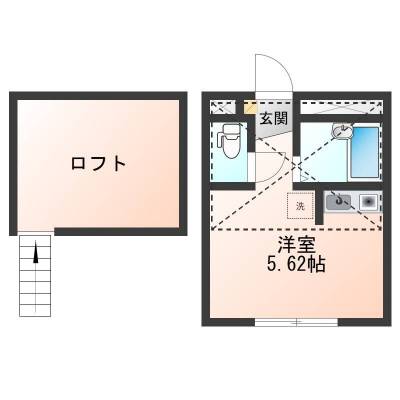 神奈川県横浜市鶴見区 エターニティー鶴見１０４の間取り図