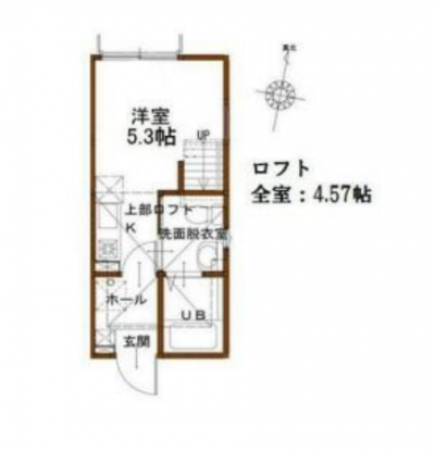神奈川県横浜市神奈川区 アーバンポートハウス大口104号室の間取り図