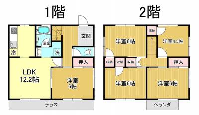 2階建て５LDK戸建て