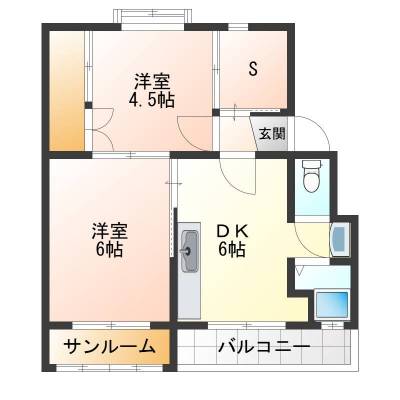兵庫県神戸市垂水区 舞子片山住宅6号棟630号室6号棟630号室の間取り図