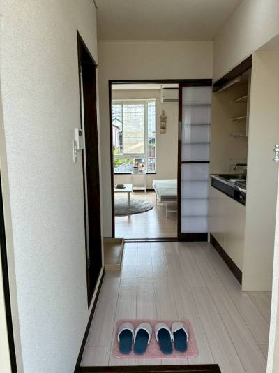 洋室に続く廊下