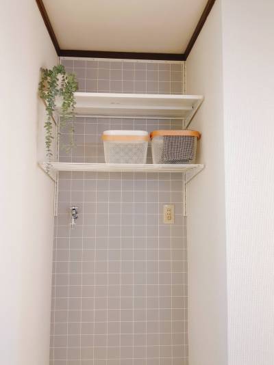棚も設置されているので使い勝手もよし。