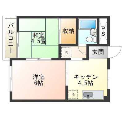 東京都江戸川区 カーサフェリーチェ102の間取り図