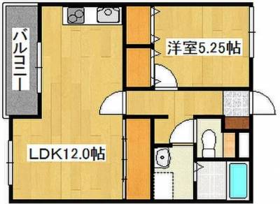 48㎡のゆとりある1LDKです